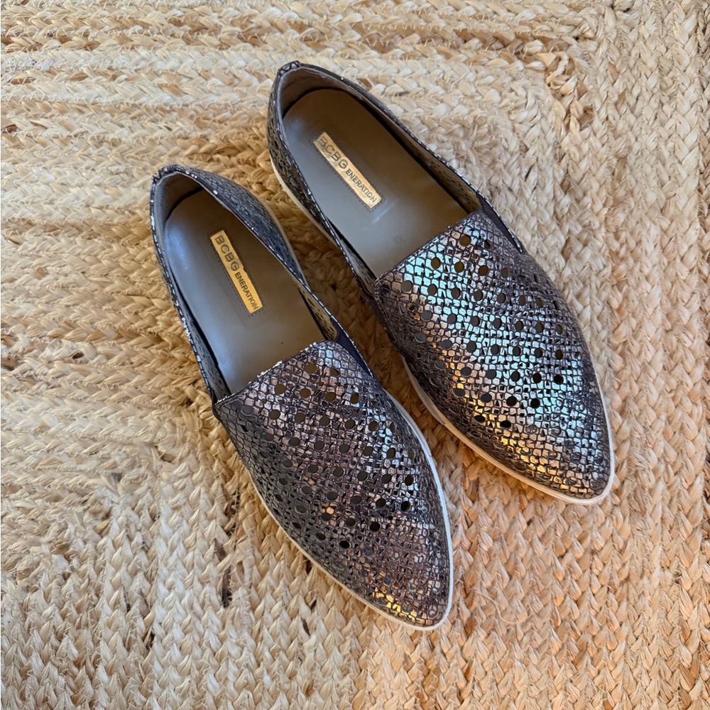 Metallic Loafers